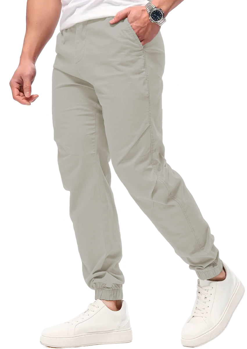 Pantalon Casual Deportivo Jogger para Hombre Bolsos Laterales con Cintura Elastica Ajustable