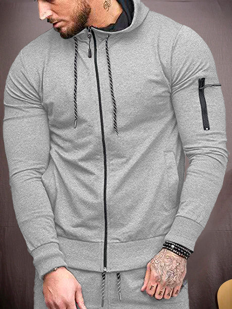 Sudadera Hombre Con Capucha De Calidad Con Cierre Hoodie