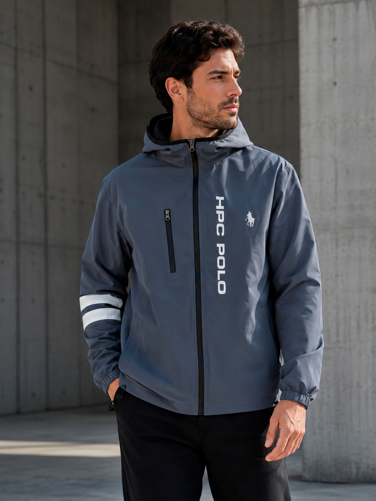 Chamarra Hpc Polo Rompevientos Para Hombre