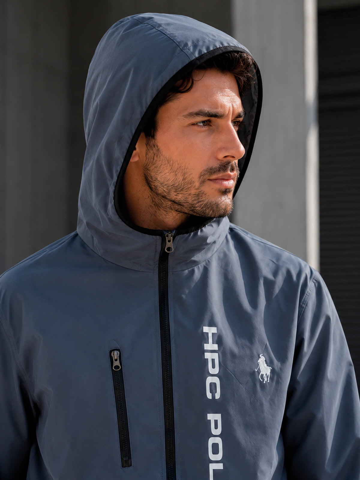 Chamarra Hpc Polo Rompevientos Para Hombre