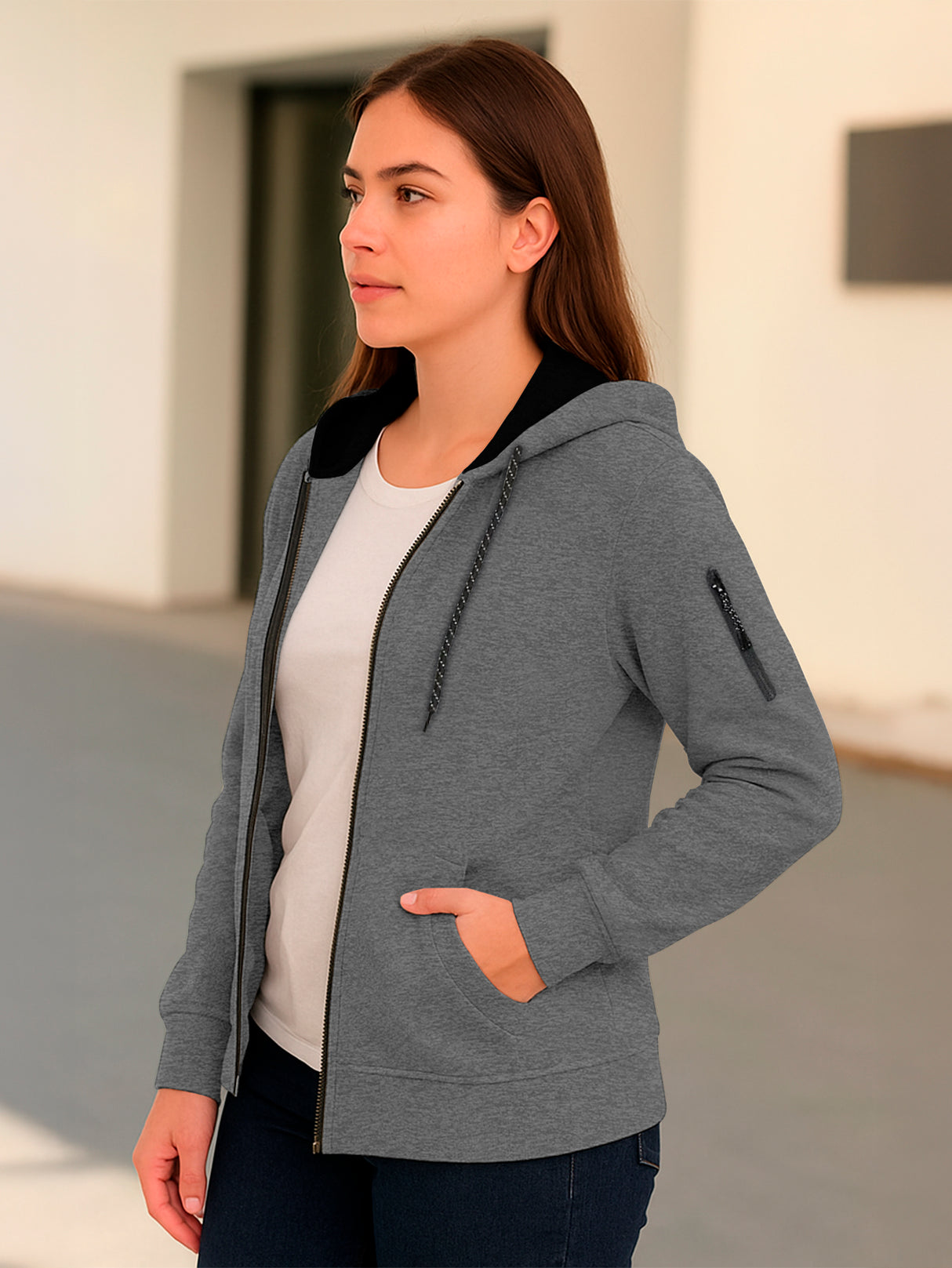 Sudadera Mujer Con Capucha De Calidad