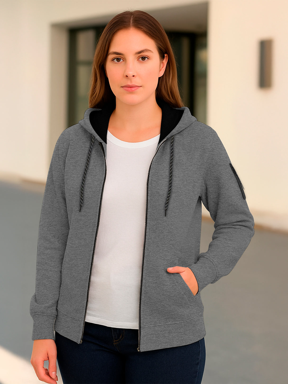Sudadera Mujer Con Capucha De Calidad