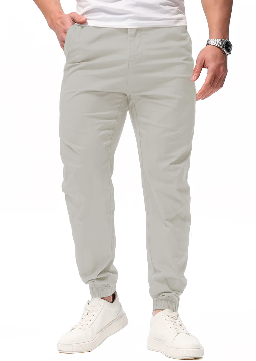 Pantalon Casual Deportivo Jogger para Hombre Bolsos Laterales con Cintura Elastica Ajustable