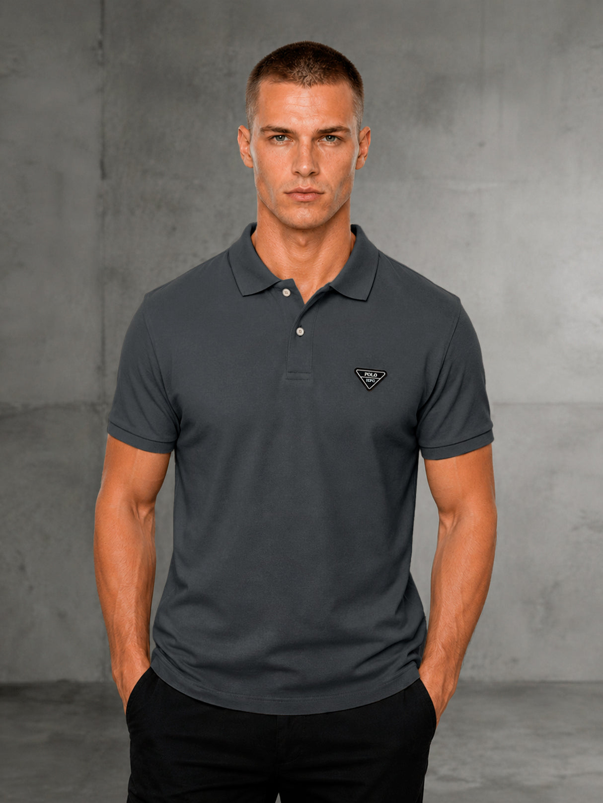 Playera HPC Polo Hombre Slim Fit Algodón Manga Corta Casual