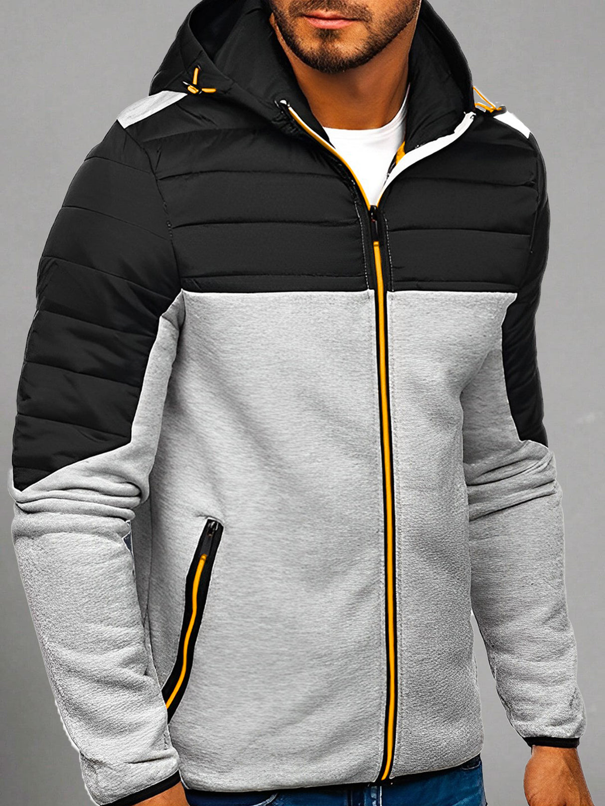 Sudadera Hombre Con Capucha Deportiva Con Cierre Hoodie