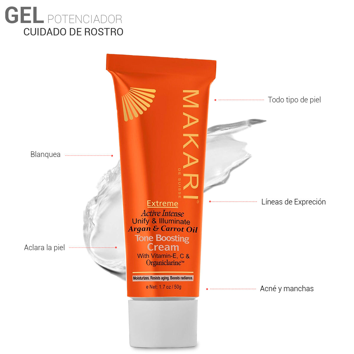 Gel Potenciador Del Tono Extreme Argan Aceite De Zanahoria