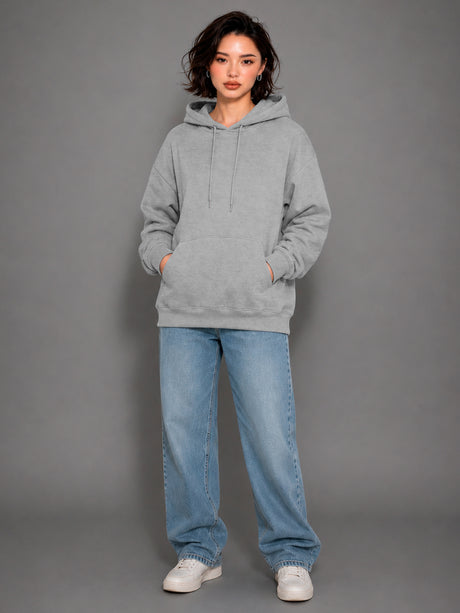 Sudadera con Capucha para Mujer Manga Larga Hoodie sin Cierre