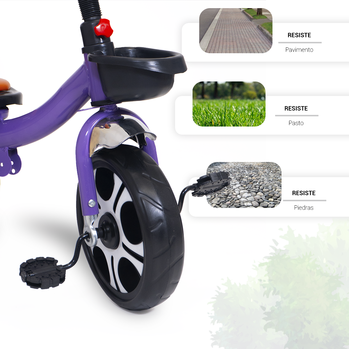 Triciclo Bicicleta Infantil Carriola Bebe Paseo Con Cajuela