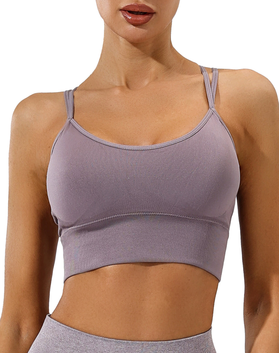 Crop Top Deportivo Para Mujer Push Up Katiusha Sport