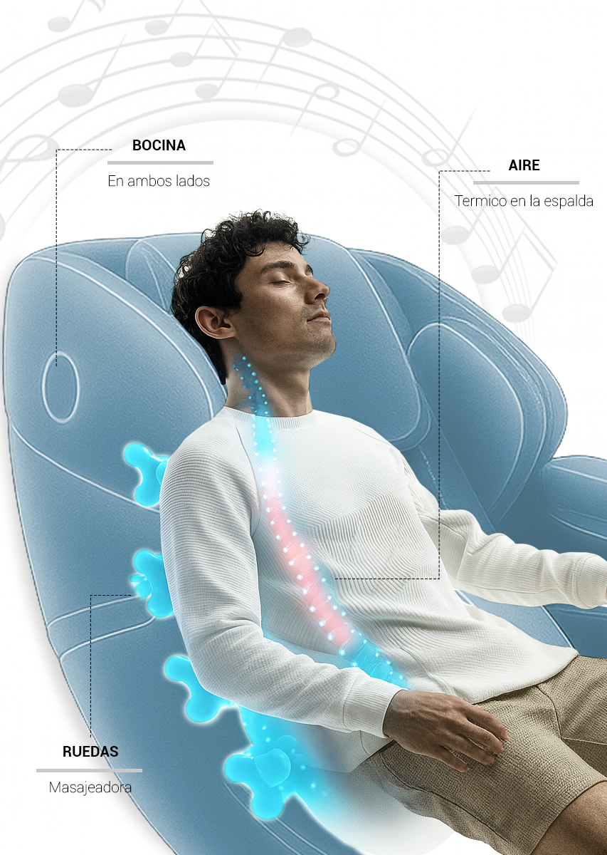 Sillon Masajeador Premium Gravedad Cero Reclinable Vibracion