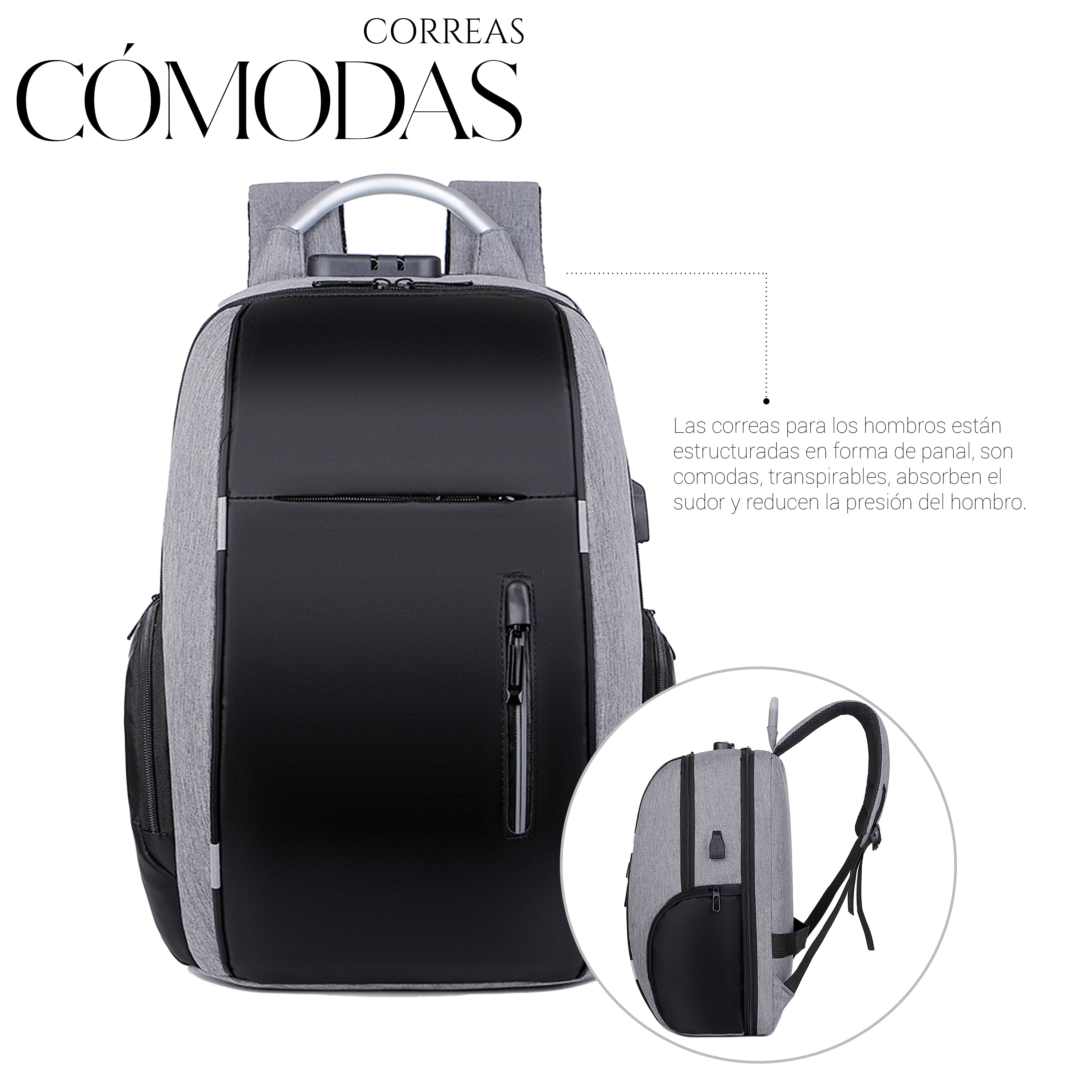 Mochila antirrobo con cargador usb online