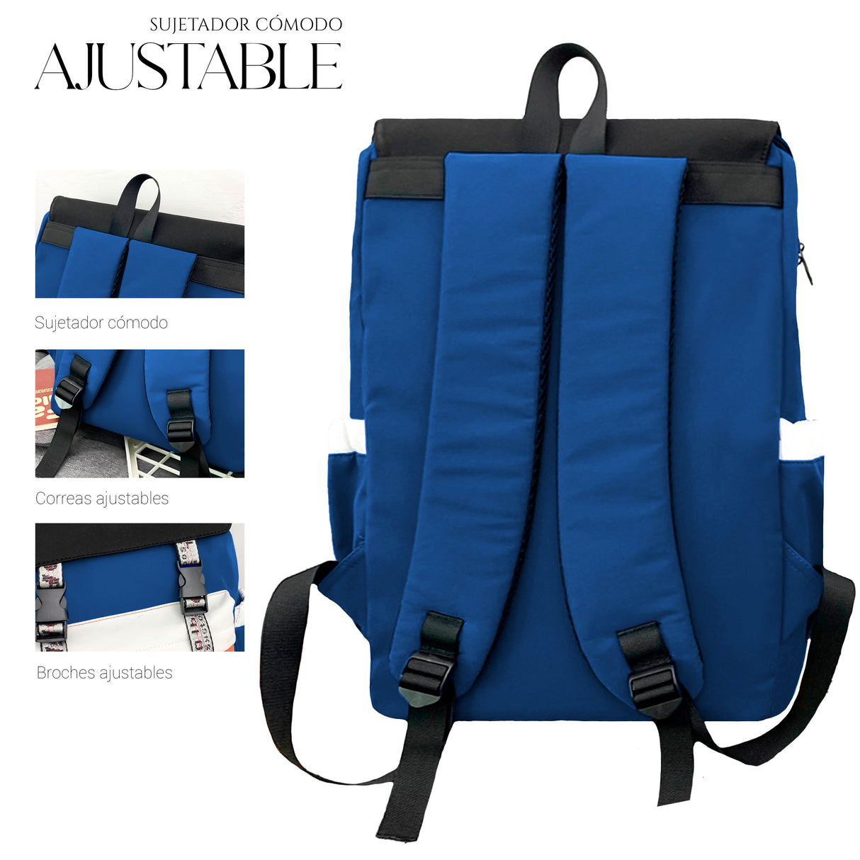 Mochila Backpack Impermeable Escolar De Gran Capacidad