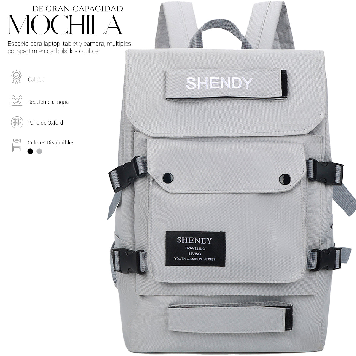 Mochila Backpack Impermeable  Escolar De Gran Capacidad