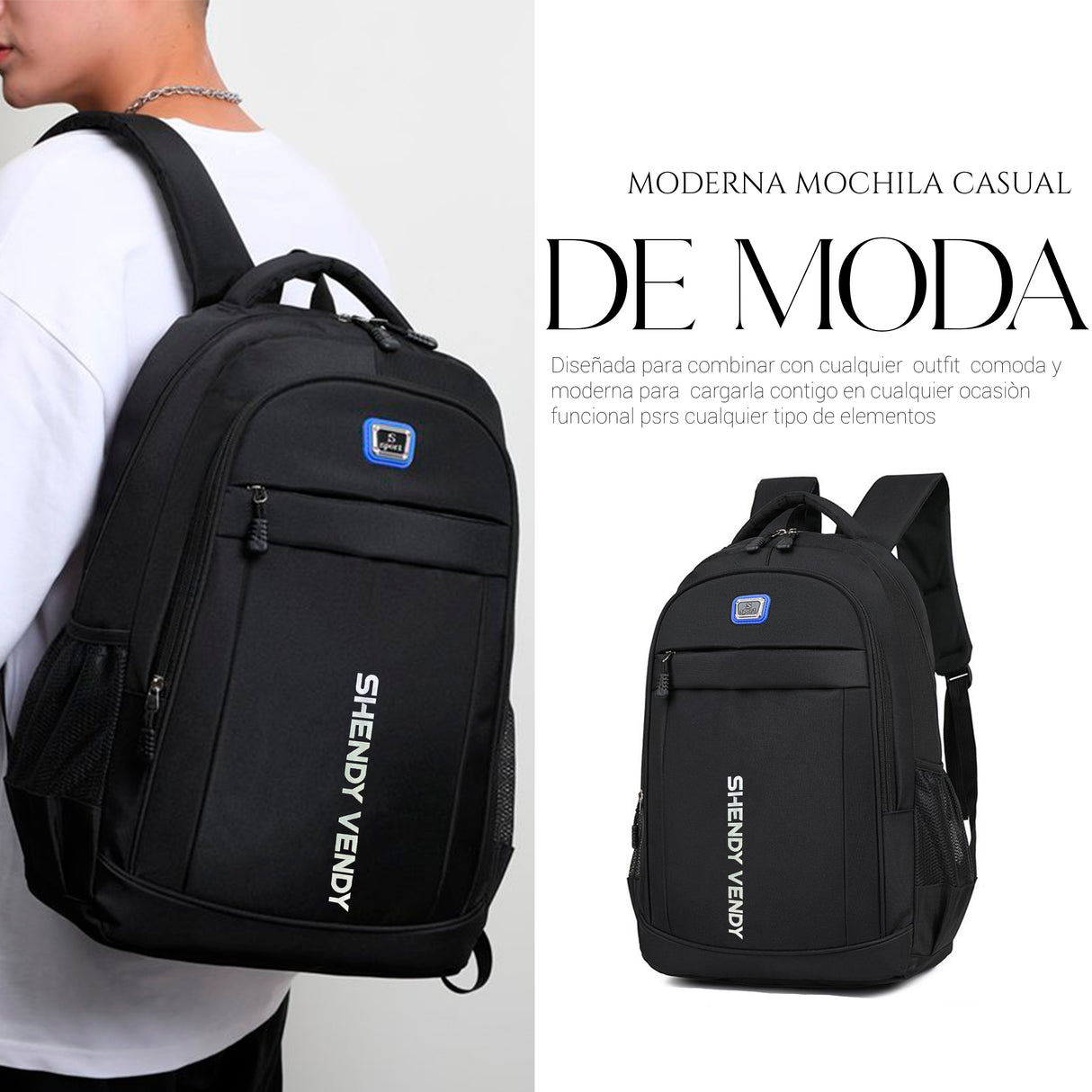 Mochila Para Estudiante Multifuncional