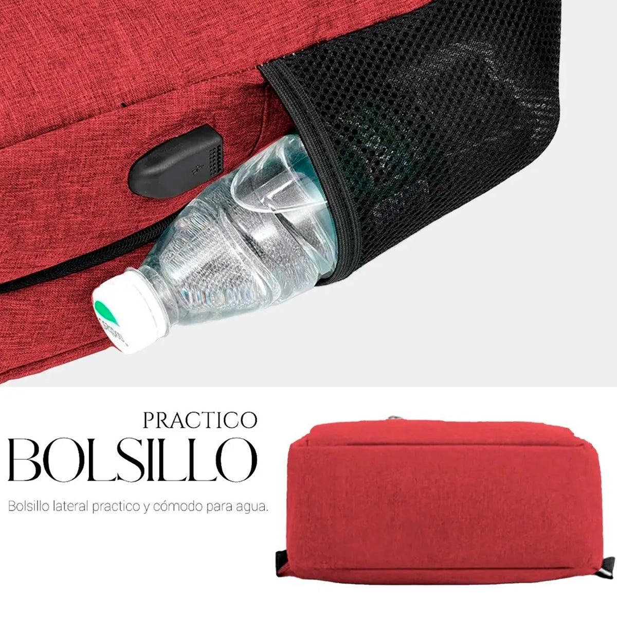 Mochila Escolar Para Laptop Carga Usb