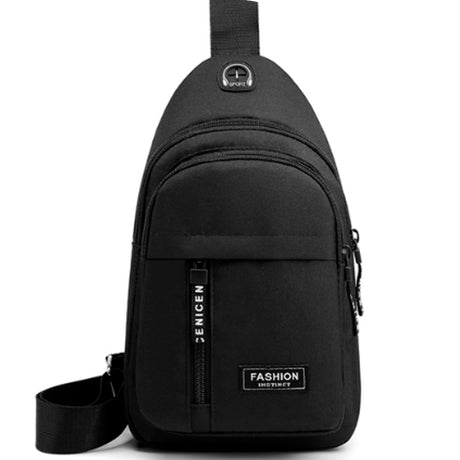 Mochila Cruzada Mariconera Con Usb Salida Para Auriculares