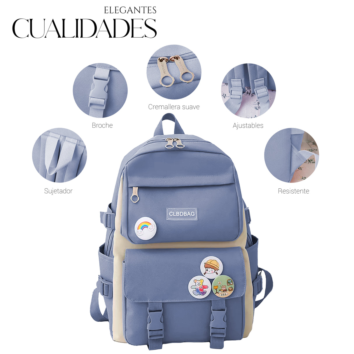 Mochilas Set 4 Pzs Escolar Bolsas Lapicera