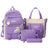 Mochilas Set 4 Pzs Escolar Bolsas Lapicera