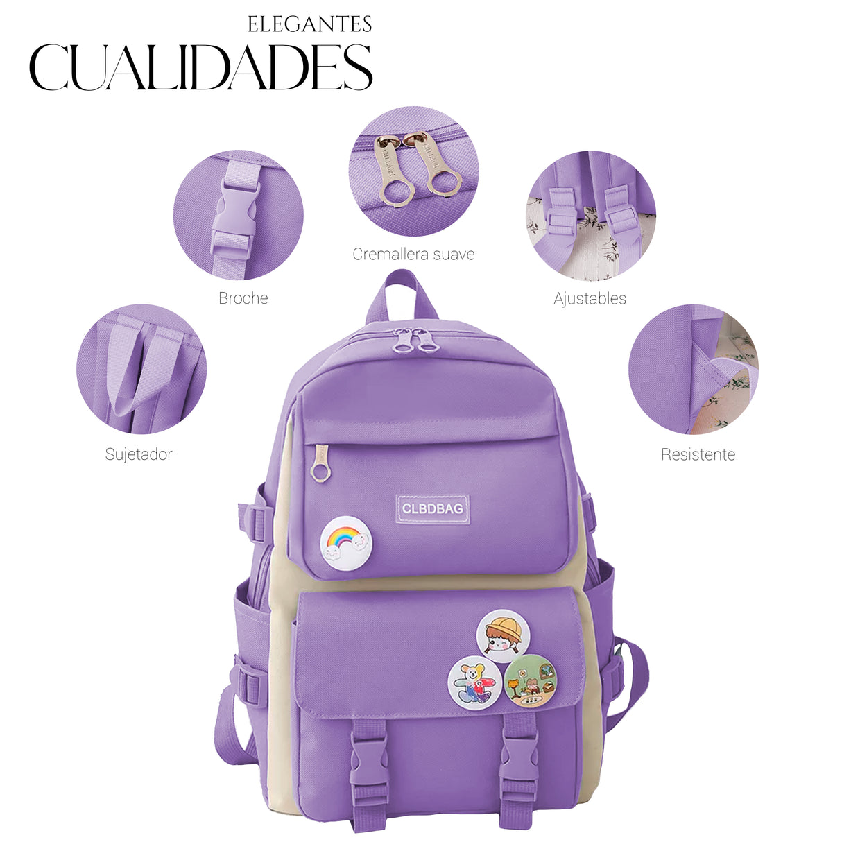 Mochilas Set 4 Pzs Escolar Bolsas Lapicera