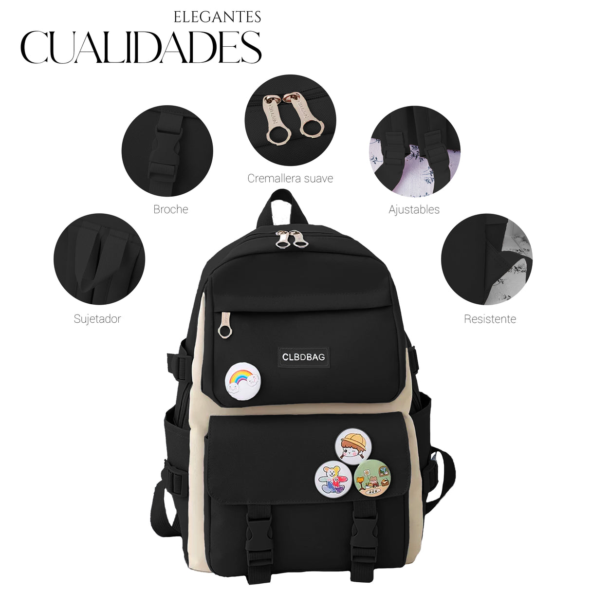 Mochilas Set 4 Pzs Escolar Bolsas Lapicera