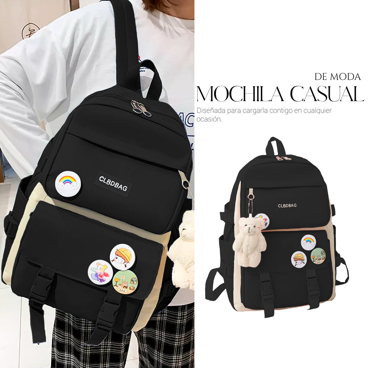 Mochilas Set 4 Pzs Escolar Bolsas Lapicera