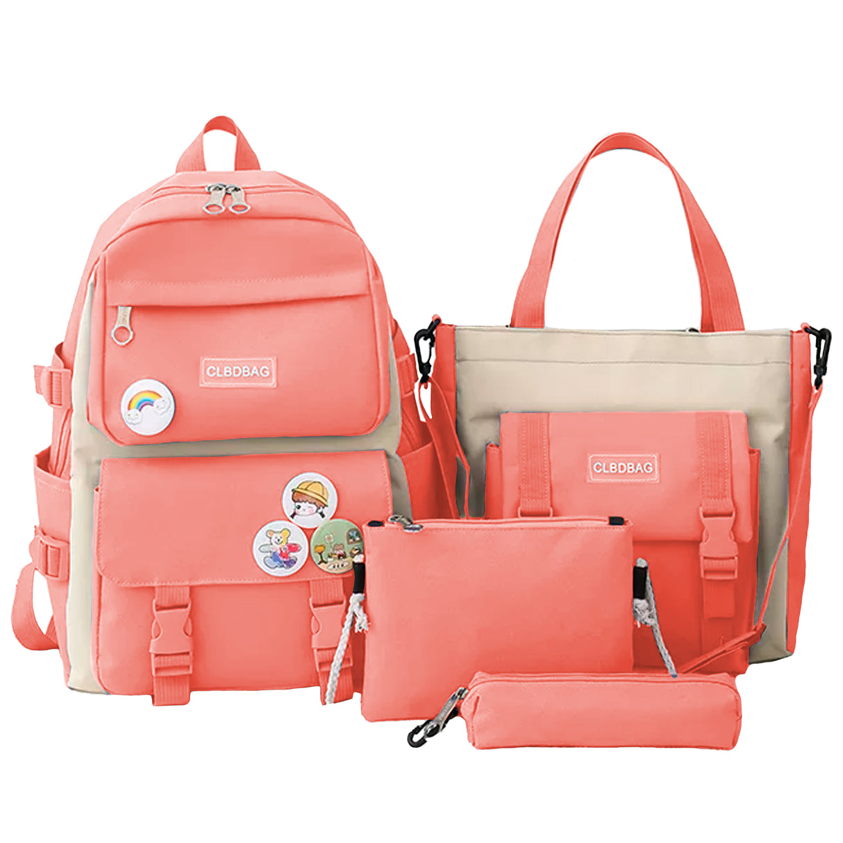 Mochilas Set 4 Pzs Escolar Bolsas Lapicera