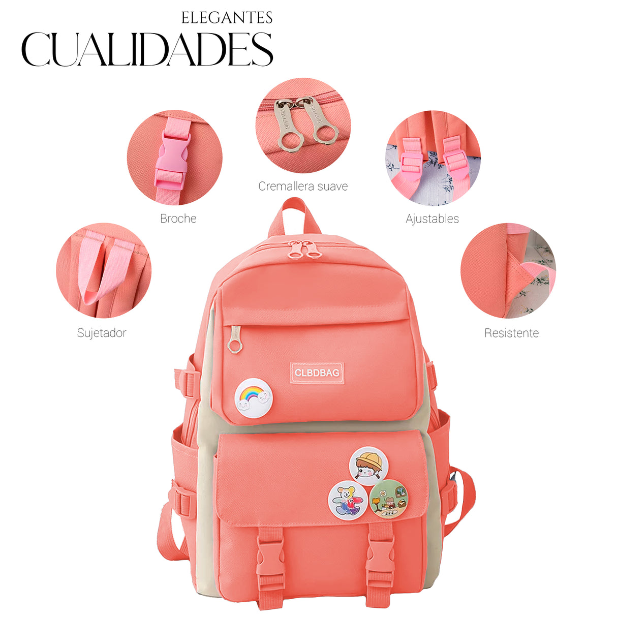 Mochilas Set 4 Pzs Escolar Bolsas Lapicera