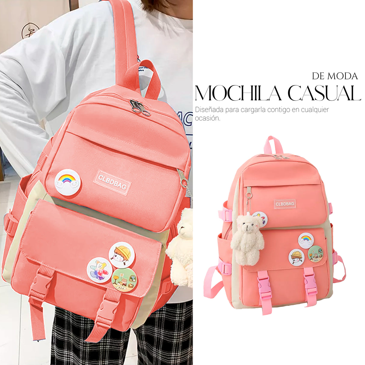 Mochilas Set 4 Pzs Escolar Bolsas Lapicera