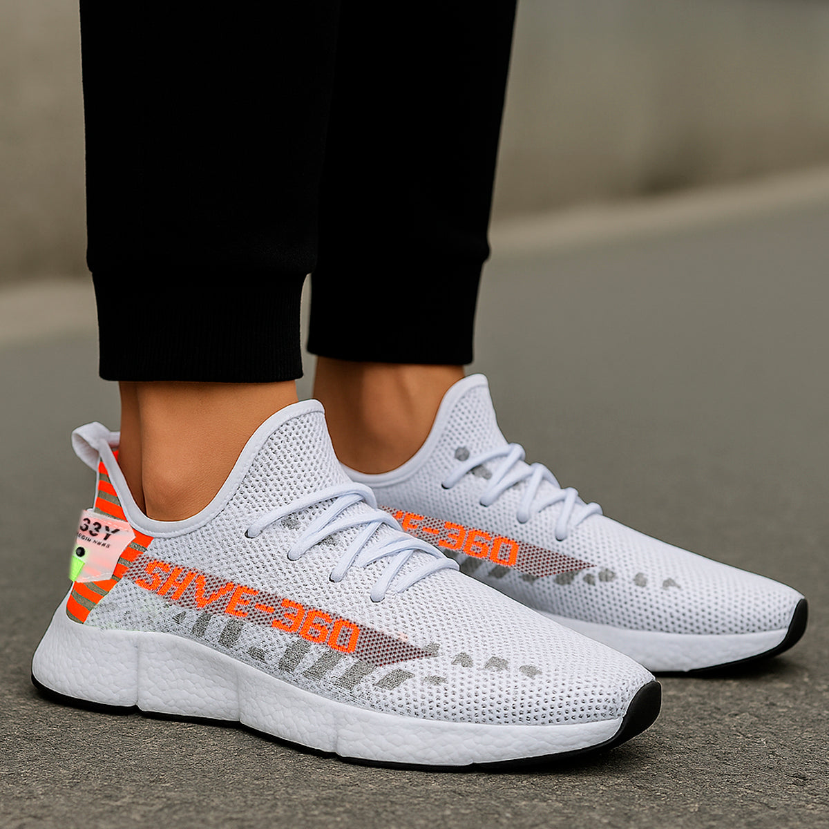 Tenis para hombre casuales con un diseño de  tela para correr con punta  con agujeta clásica, suela antideslizante Zapatilla para hombre cómodo transpirable ideal para el uso diario