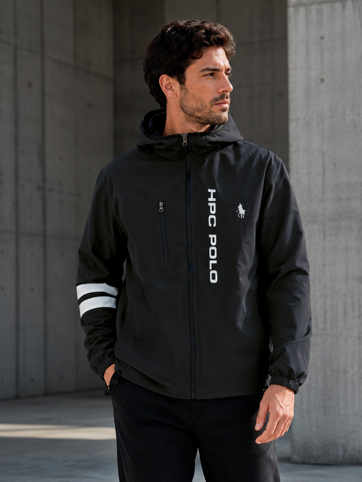 Chamarra Hpc Polo Rompevientos Para Hombre