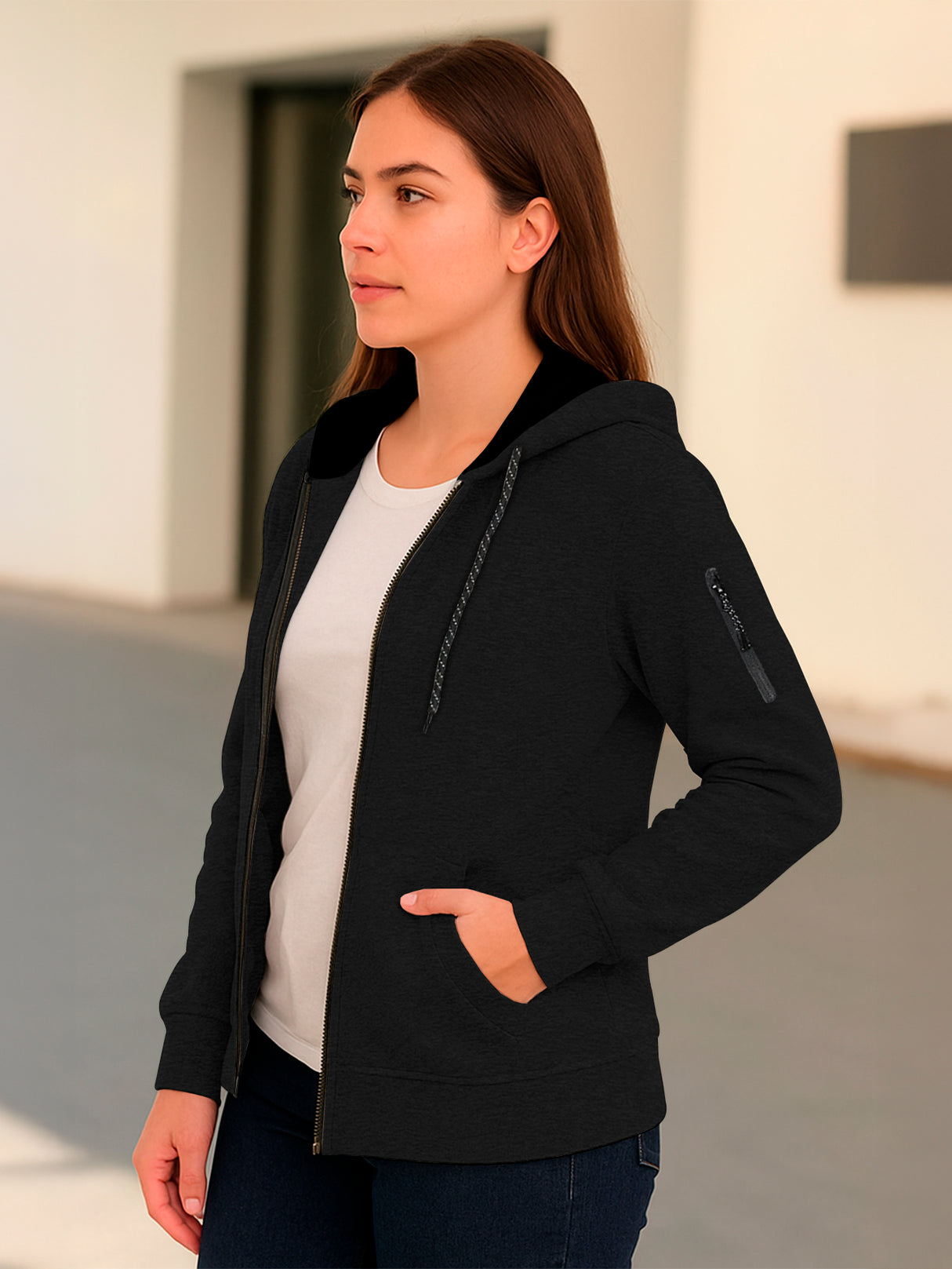 Sudadera Mujer Con Capucha De Calidad