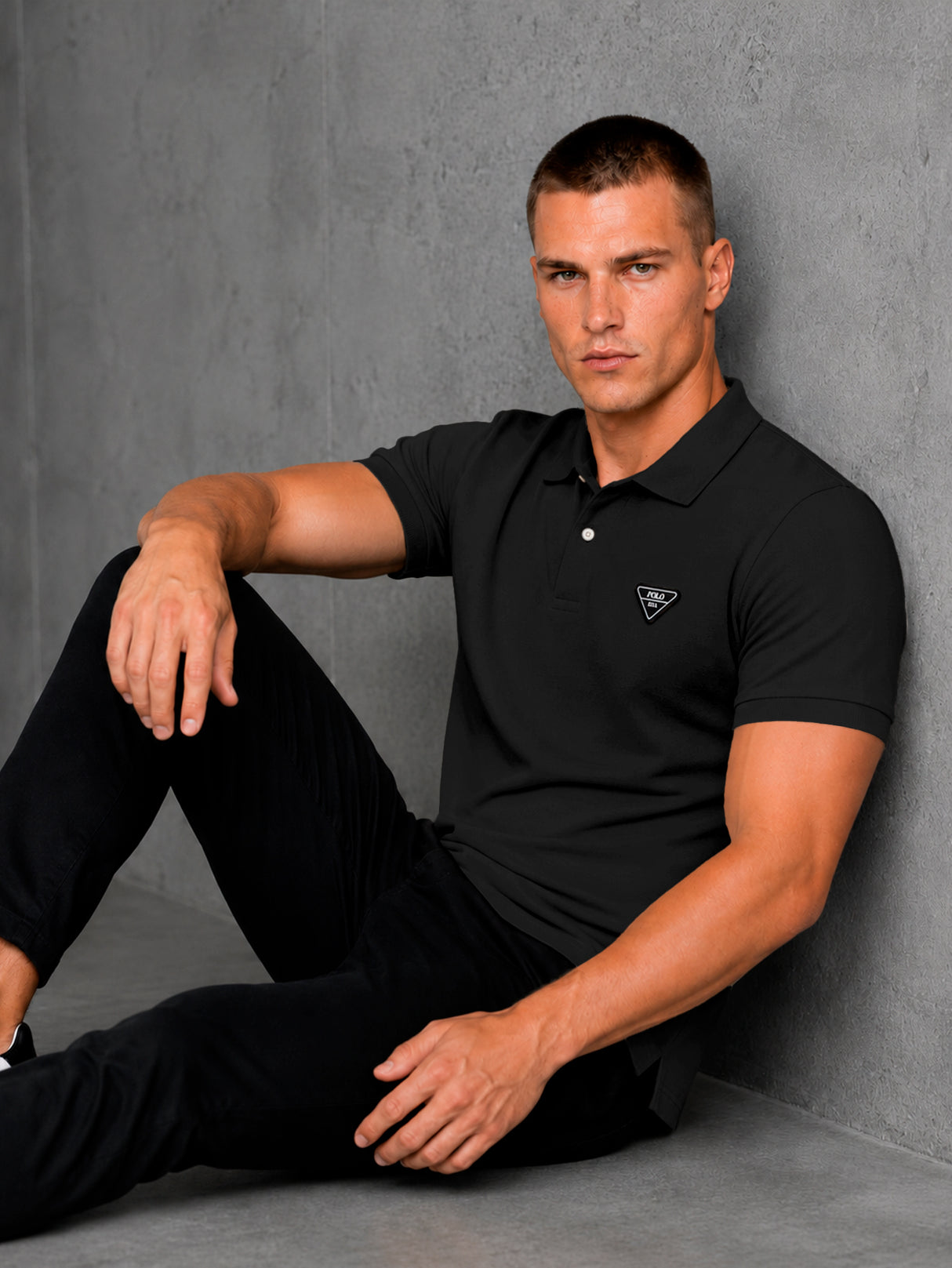 Playera HPC Polo Hombre Slim Fit Algodón Manga Corta Casual