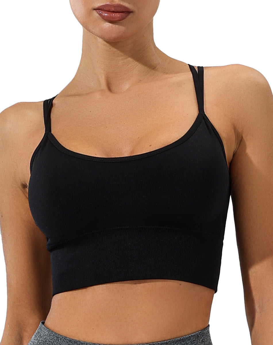 Crop Top Deportivo Para Mujer Push Up Katiusha Sport