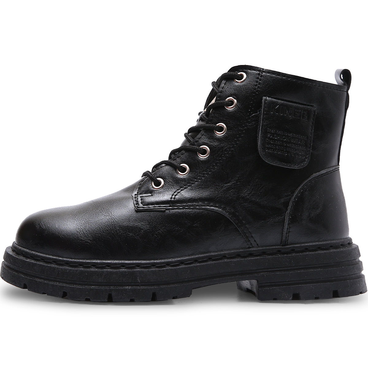 Botas Para Hombre Estilo Urbano Tipo Vinipiel Antideslizante