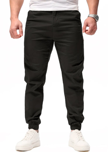 Pantalon Casual Deportivo Jogger para Hombre Bolsos Laterales con Cintura Elastica Ajustable
