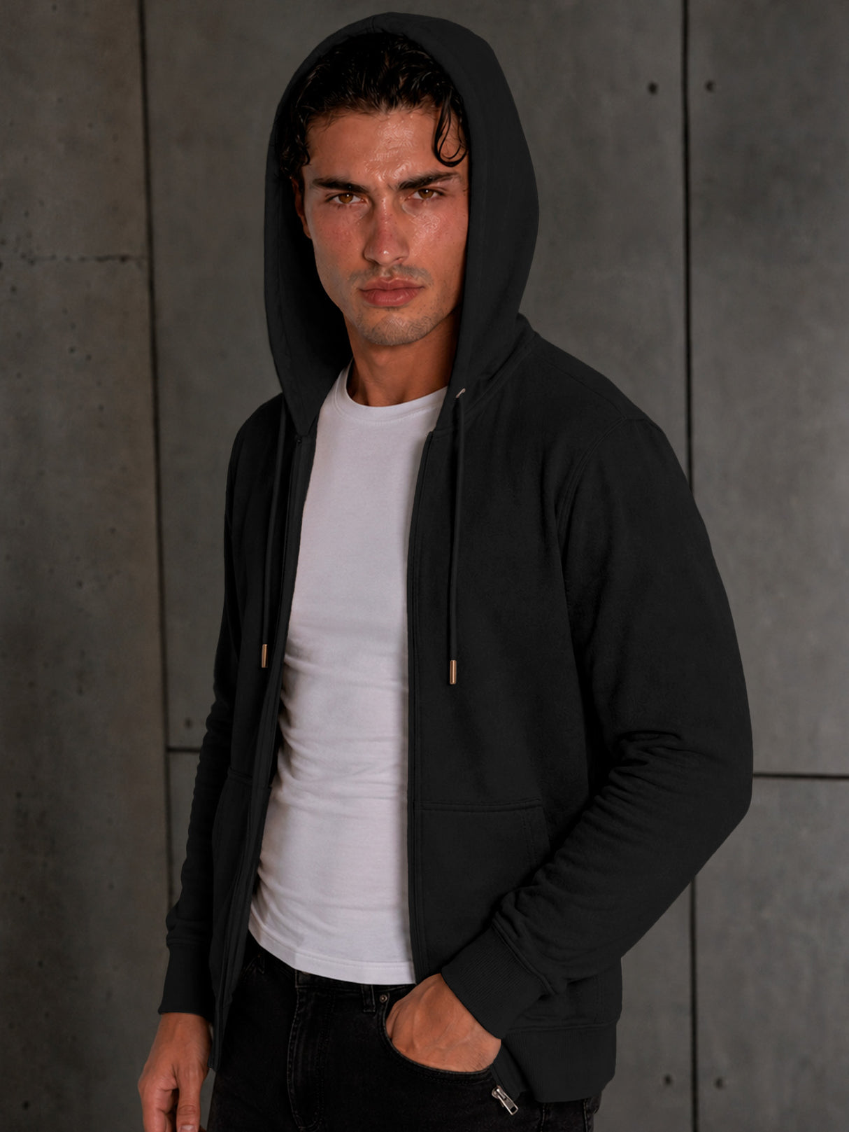 Sudadera Hoddie Para Hombre Con Cierre y Capucha Mayoreo