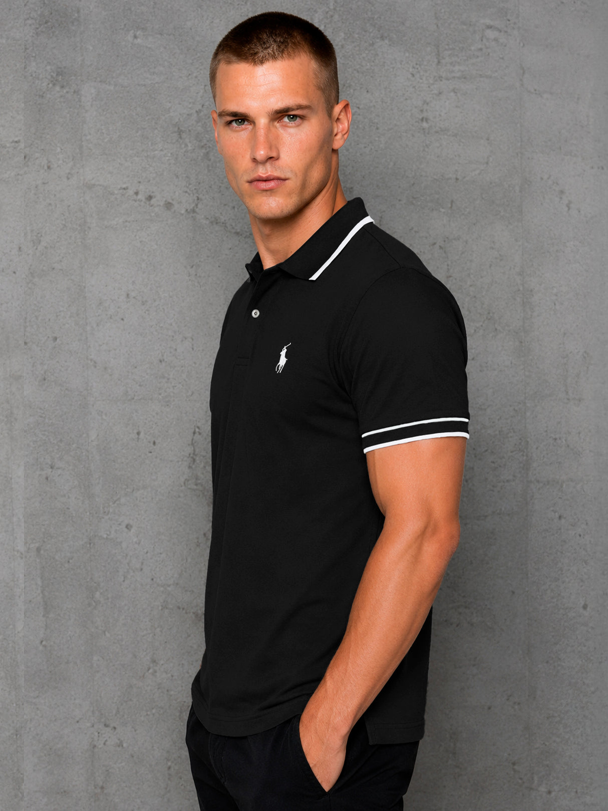 Camisa HPC Polo Hombre Manga Corta Sport Elegante Estilo Old Money