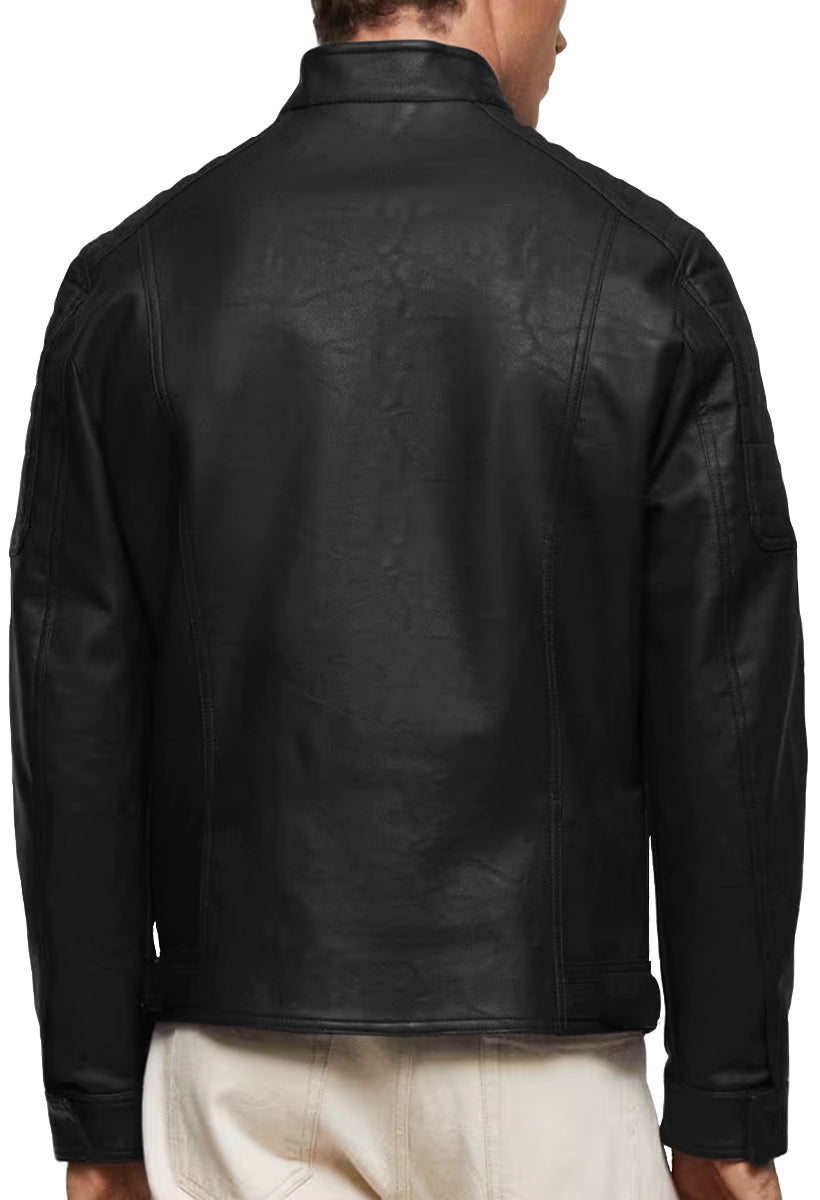 Chamarra Chaqueta Vinipiel Tipo Biker Para Hombre