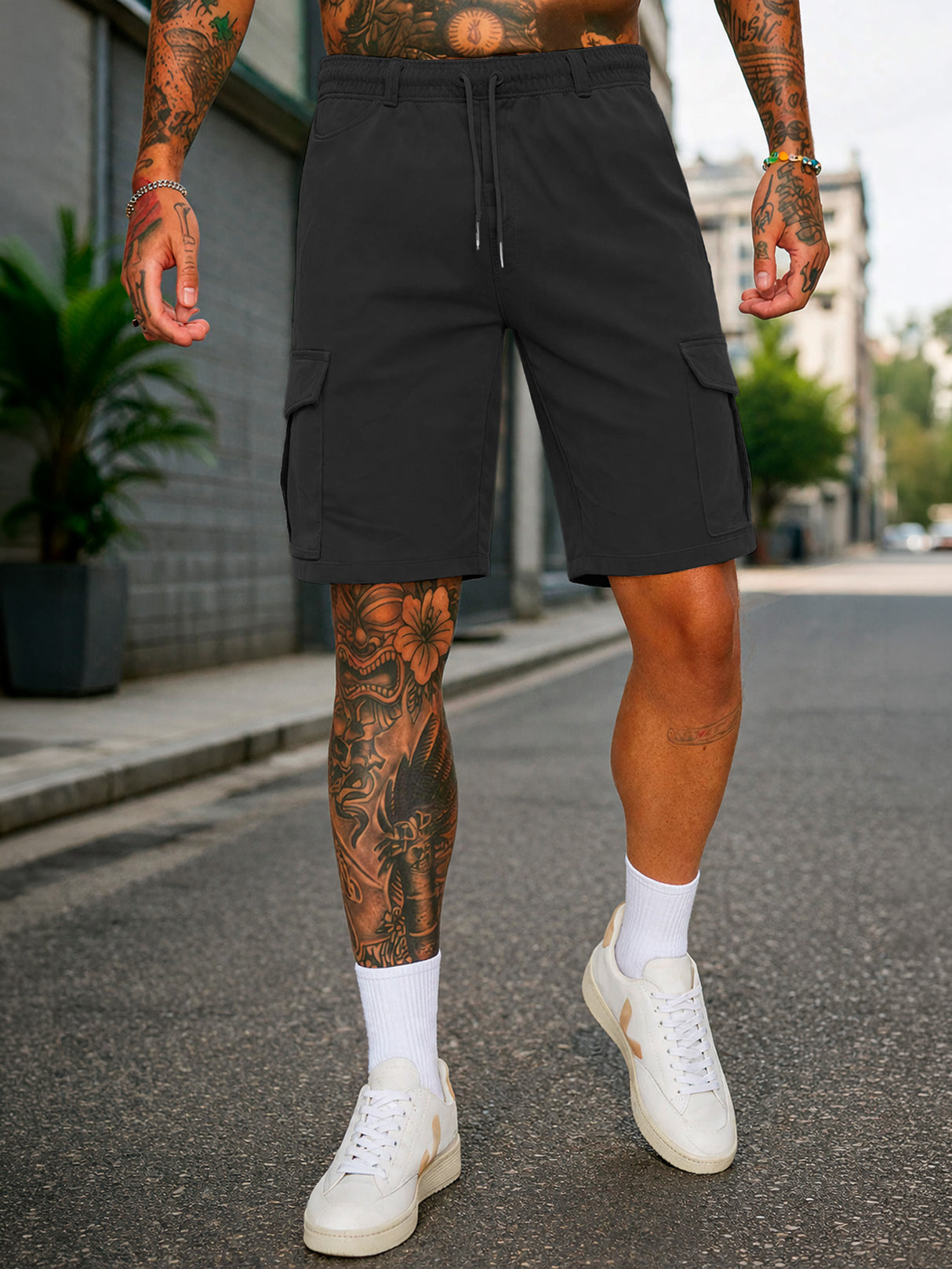 Pantalones Cortos Cargo Tacticos para Hombre Pantalon Short Senderismo Transpirable para Exteriores