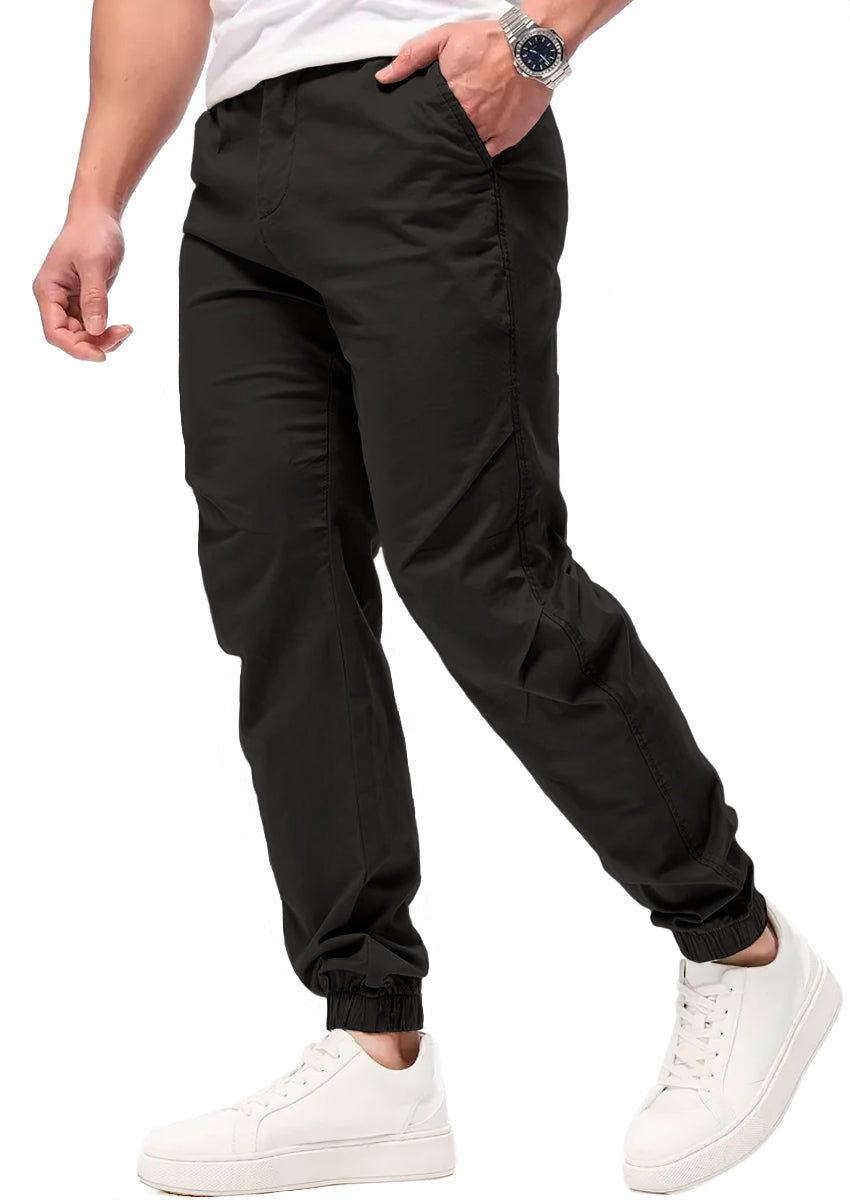 Pantalon Casual Deportivo Jogger para Hombre Bolsos Laterales con Cintura Elastica Ajustable