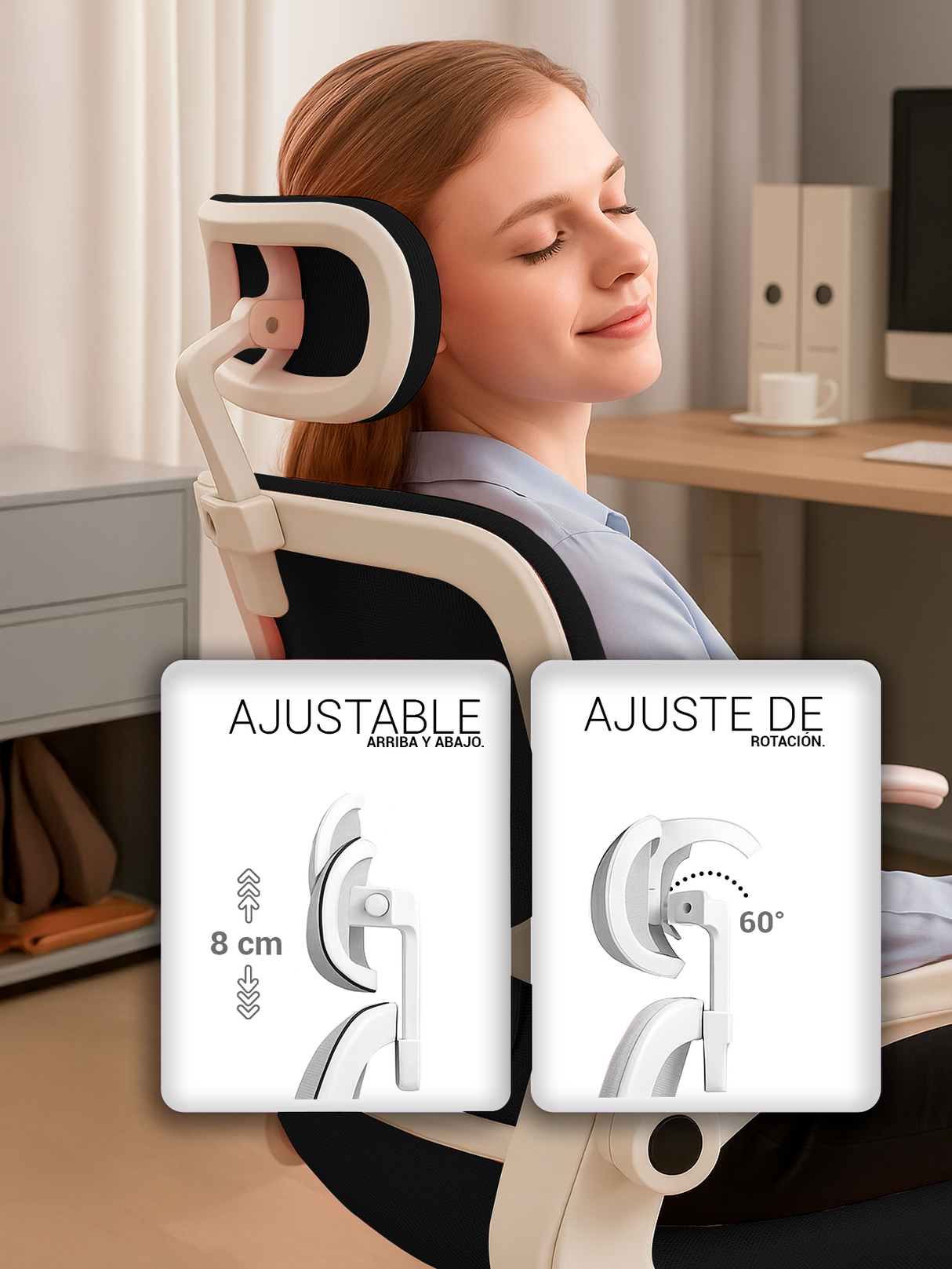 Silla Oficina Ejecutiva Ergonómica Premium Lumbar 360°