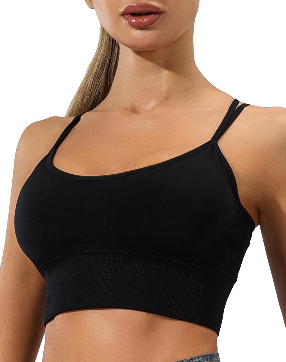 Crop Top Deportivo Para Mujer Push Up Katiusha Sport