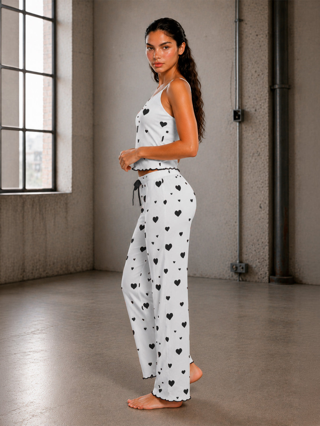 Pijama Mujer Conjunto Pantalon Top Ligero Comodo Verano