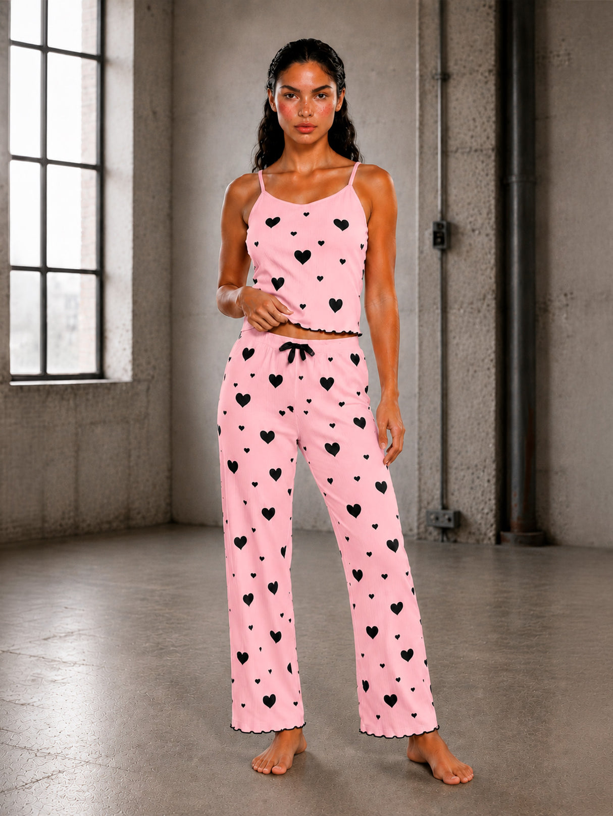 Pijama Mujer Conjunto Pantalon Top Ligero Comodo Verano