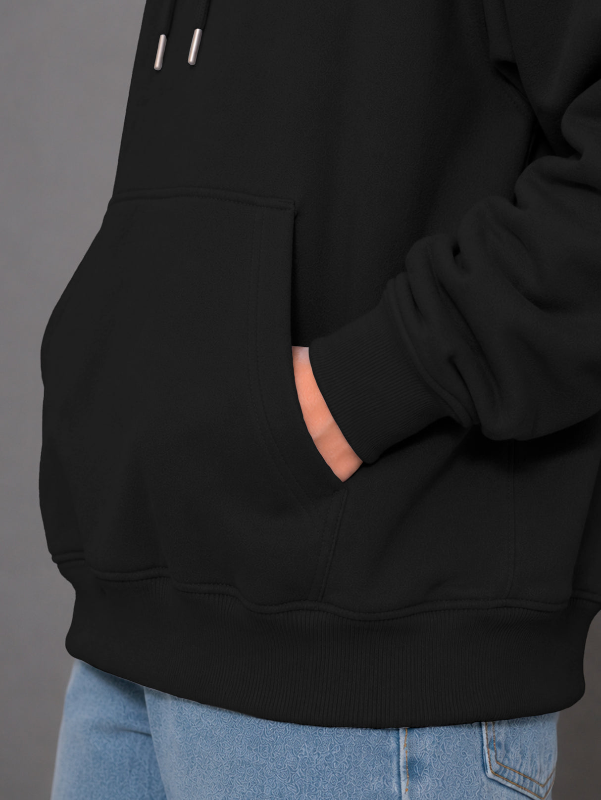Sudadera con Capucha para Mujer Manga Larga Hoodie sin Cierre