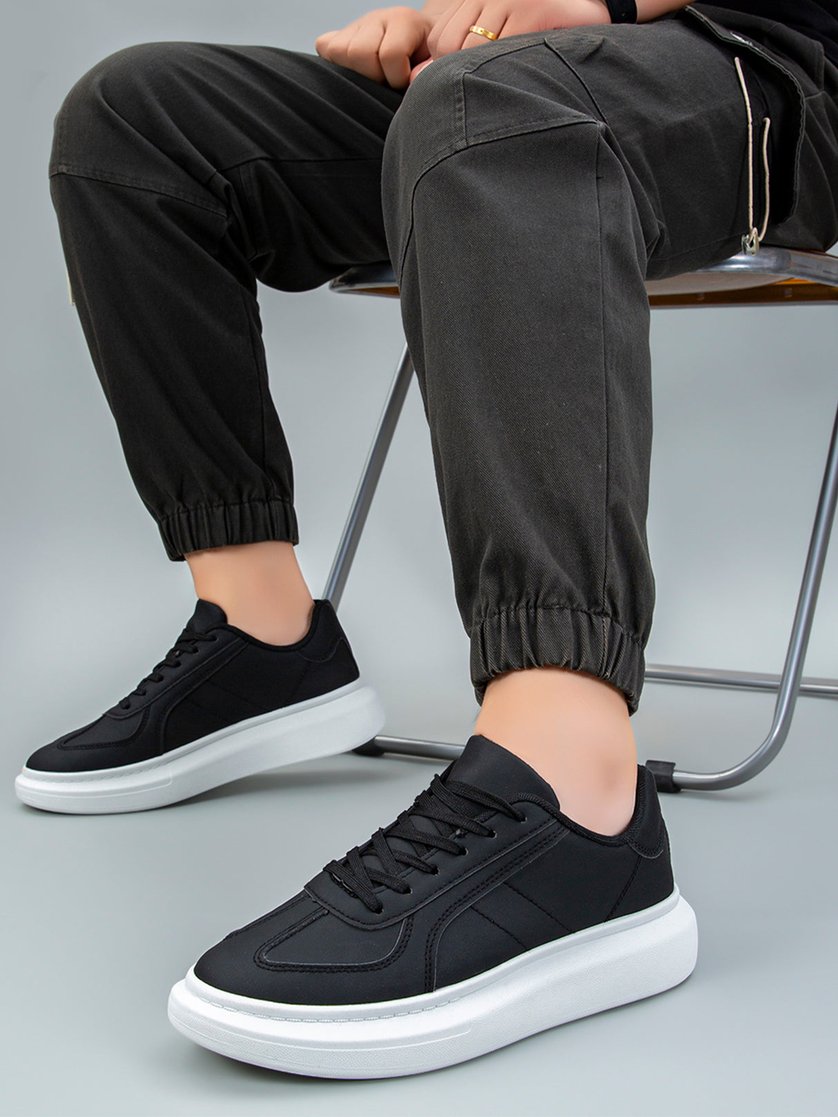 Tenis Para Hombre Sneakers Casuales de Plataforma Comodos De Moda