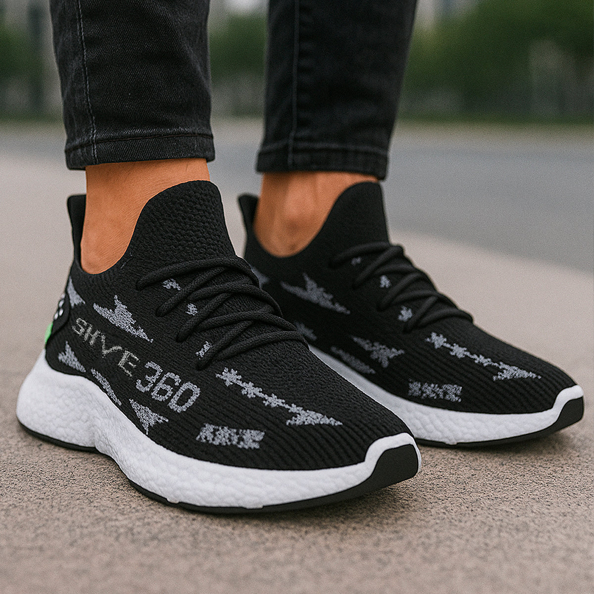 Tenis para hombre casuales con un diseño de  tela para correr con punta  con agujeta clásica, suela antideslizante Zapatilla para hombre cómodo transpirable ideal para el uso diario