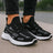 Tenis para hombre casuales con un diseño de  tela para correr con punta  con agujeta clásica, suela antideslizante Zapatilla para hombre cómodo transpirable ideal para el uso diario