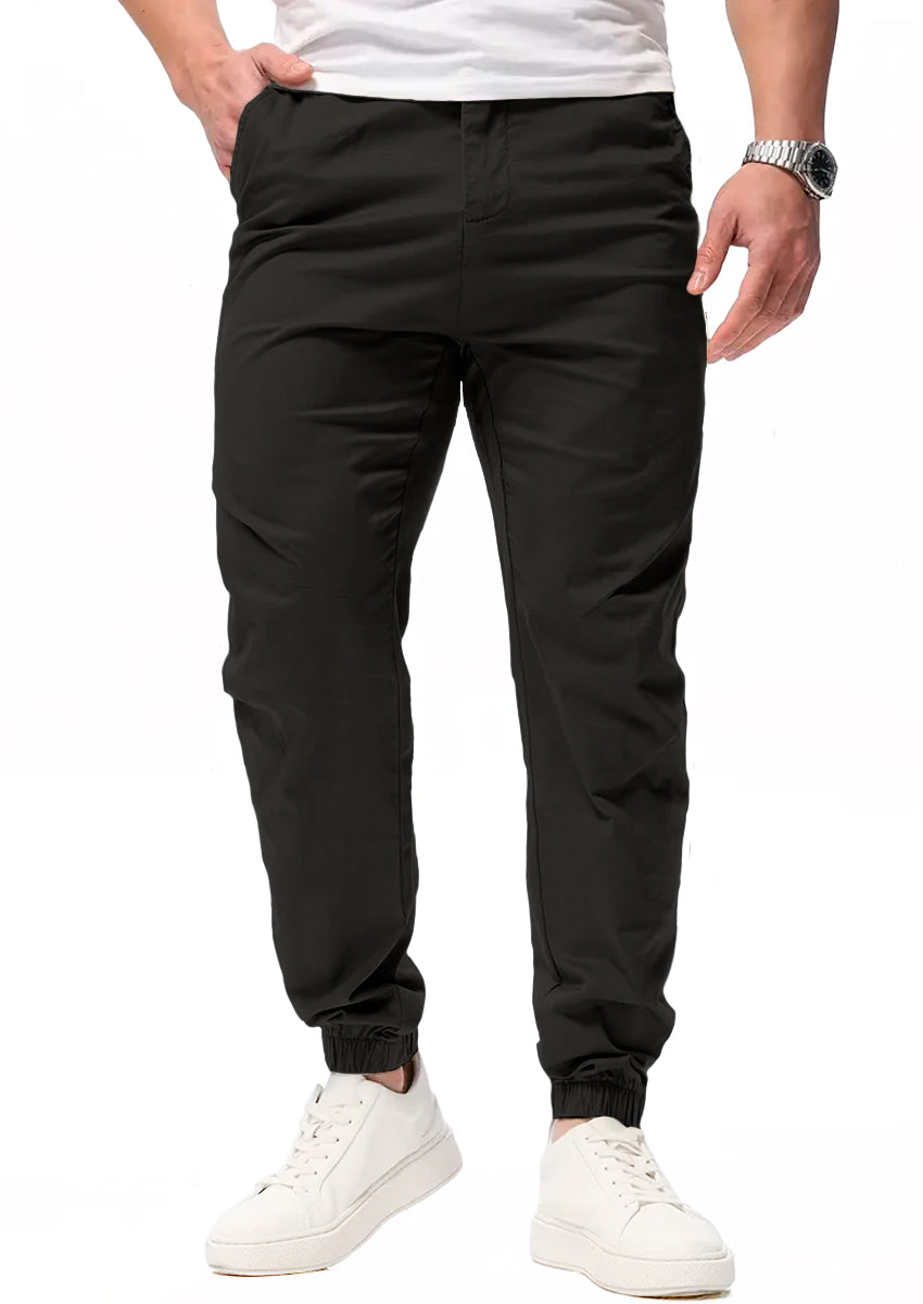 Pantalon Casual Deportivo Jogger para Hombre Bolsos Laterales con Cintura Elastica Ajustable