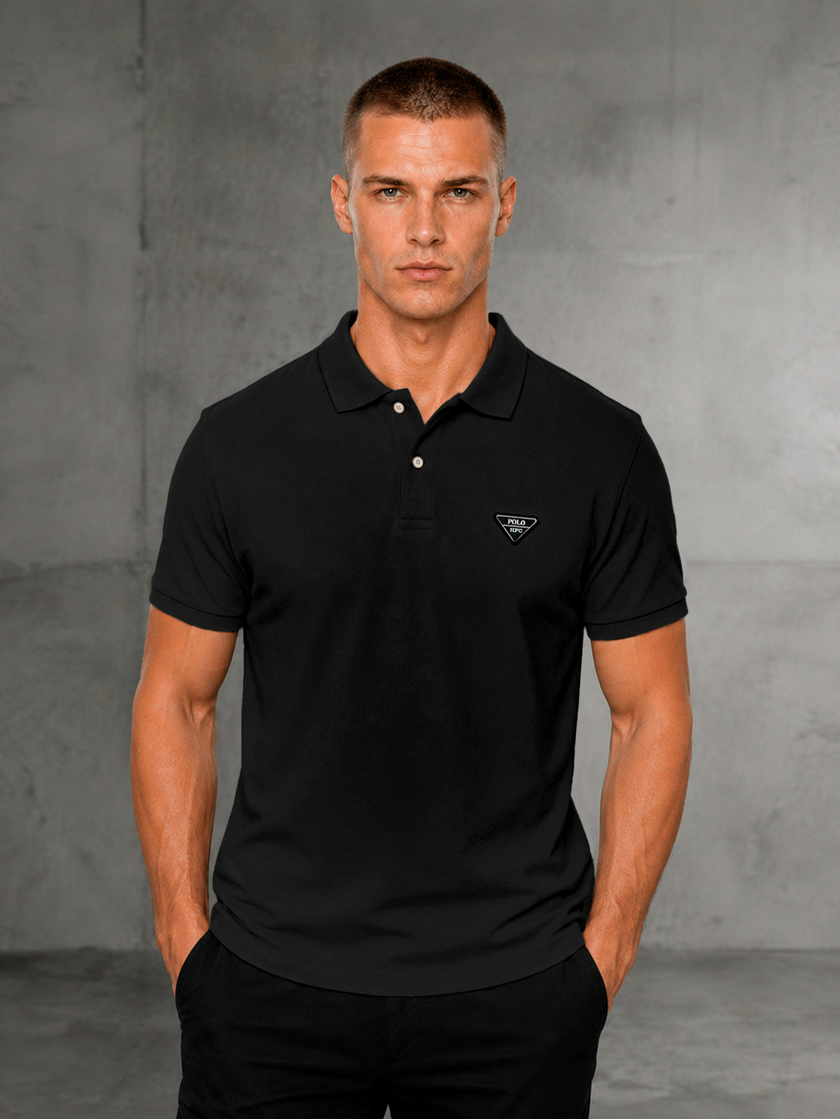 Playera HPC Polo Hombre Slim Fit Algodón Manga Corta Casual